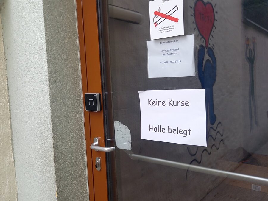 Keine Halle – keine Kurse